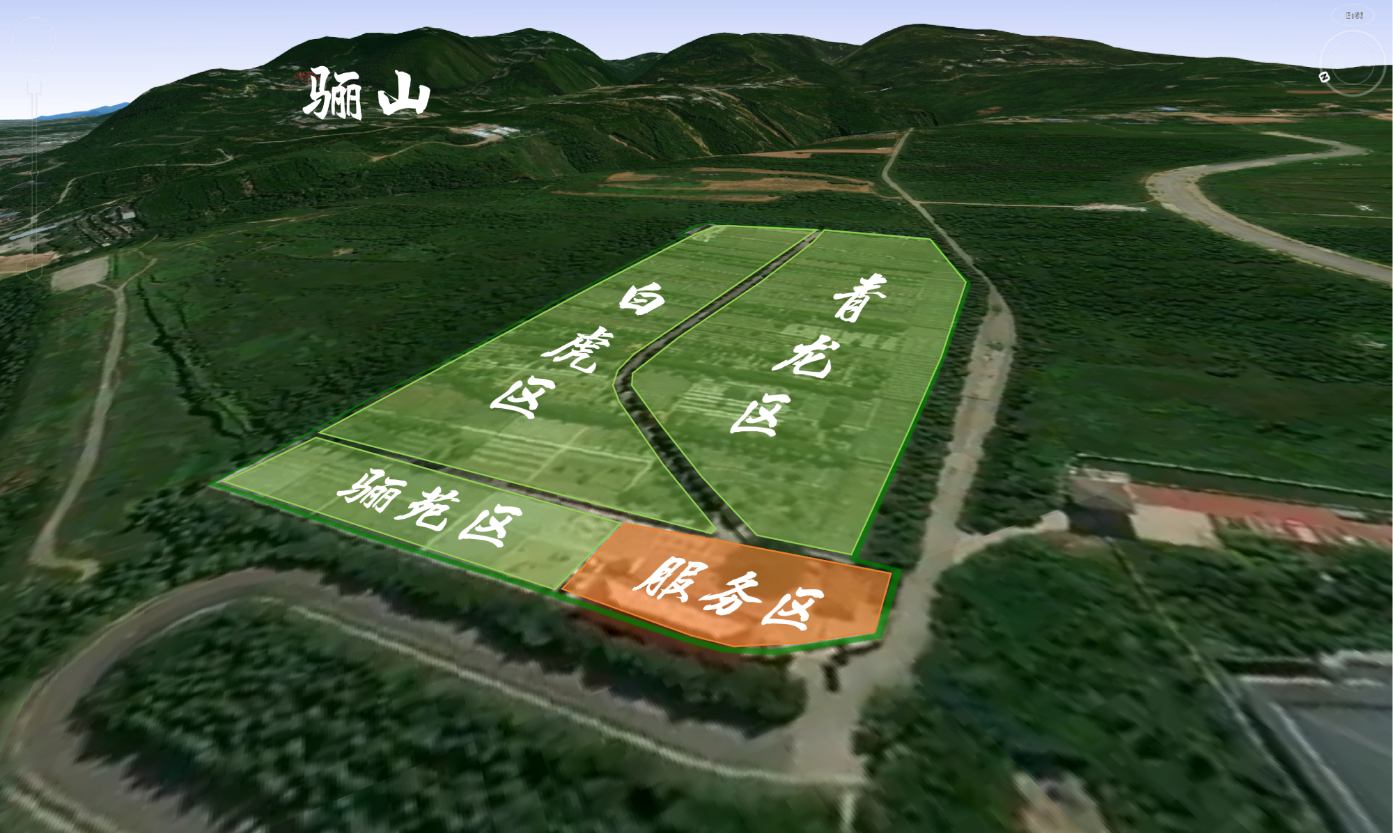 园区规划格局示意图